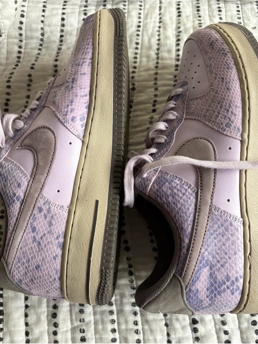 New Nike Air Force 1 '07 LV8 'Snakeskin Pack - Doll' sneakers